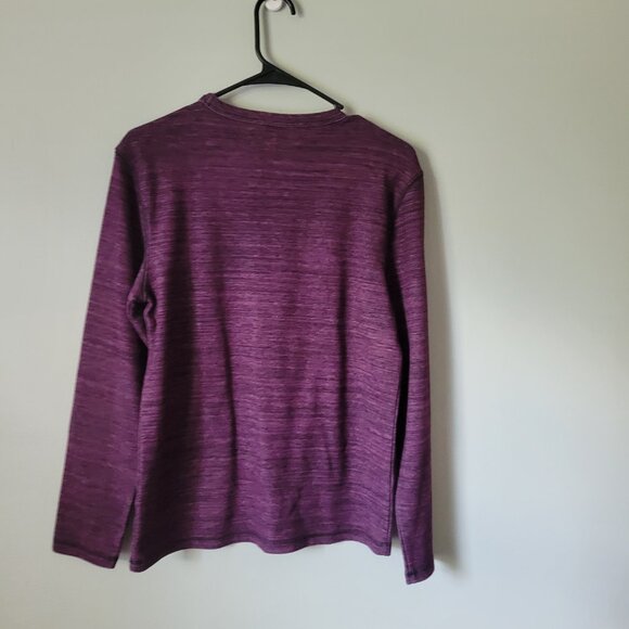 APT. 9 Purple Shirt Men's Small Long Sleeve Fleece Crew Neck NWOT - Picture 4 of 4